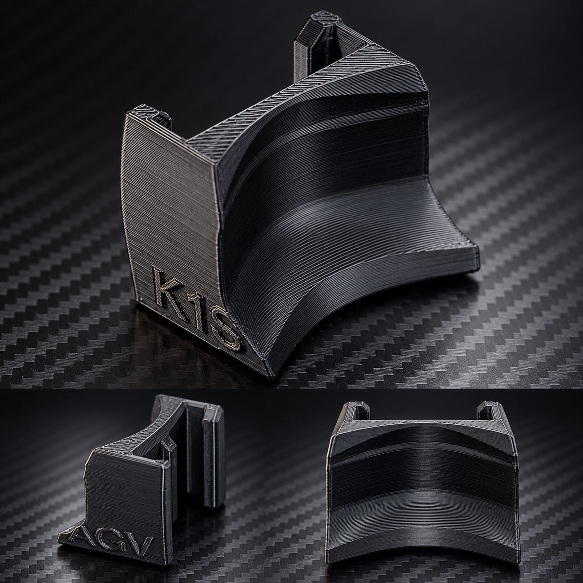 AGV K1 S Action Cam Mount – 3D-gedruckte Helmhalterung inkl. 3M-Klebepad
