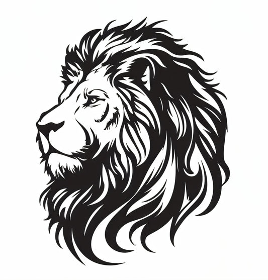 Löwenkopf Sticker