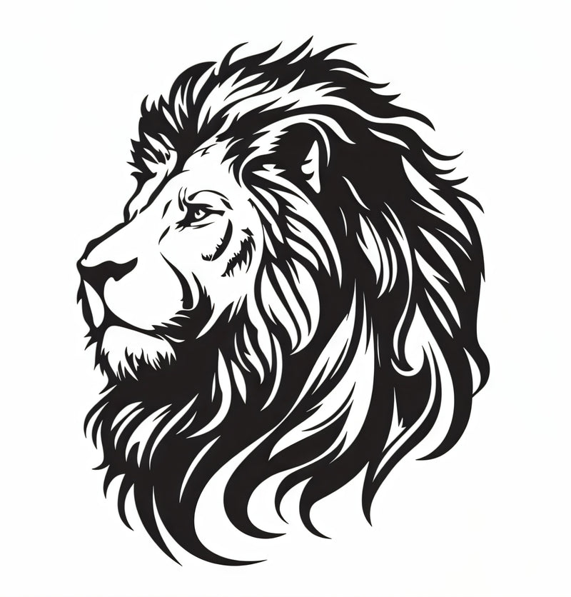 Löwenkopf Sticker