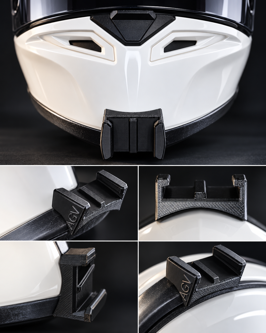 AGV K1 S Action Cam Mount – 3D-gedruckte Helmhalterung inkl. 3M-Klebepad