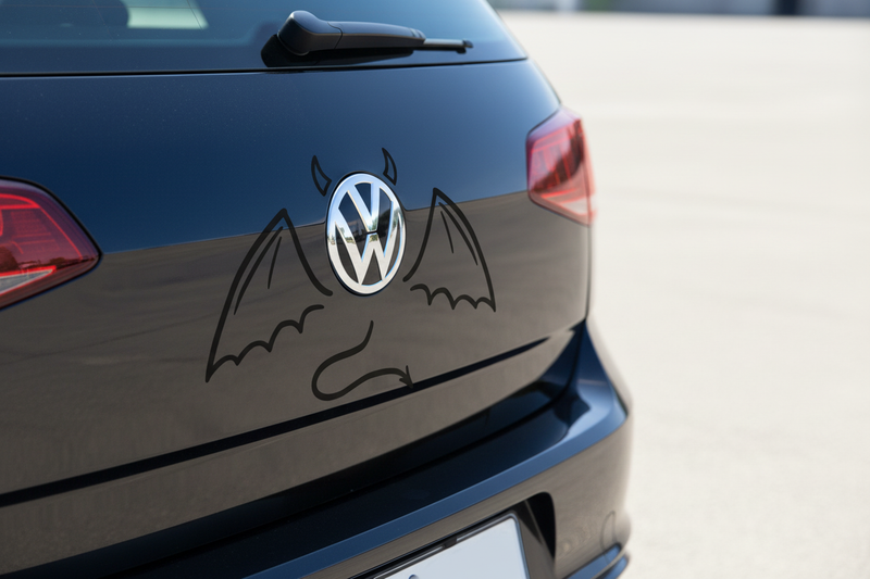 Teufel Sticker VW Heck